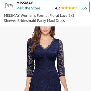 Beautiful Formal Navy Dress